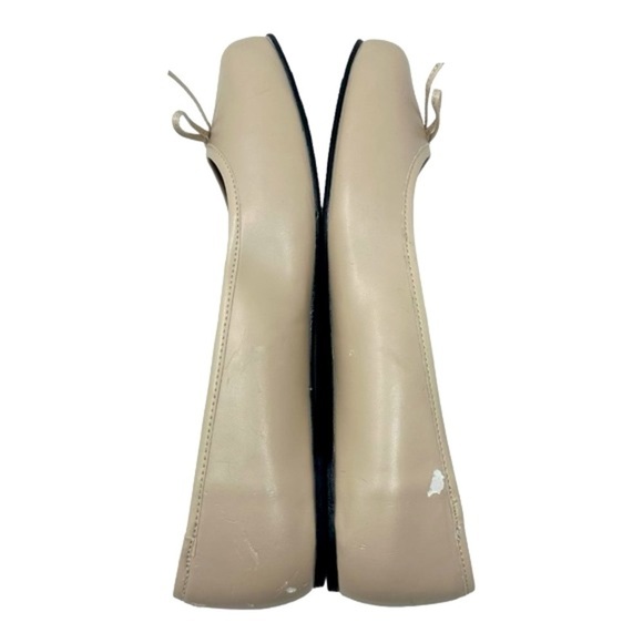 NEW Pleaser Anna 01 Ballet Flat Shoe Cream Faux Leather Pink Label Sz 11 FLAW - Picture 12 of 16